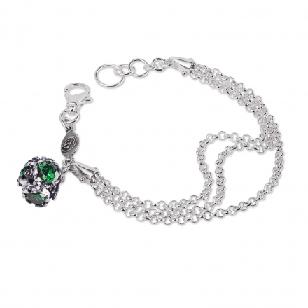 Bracciale multifilo con charm