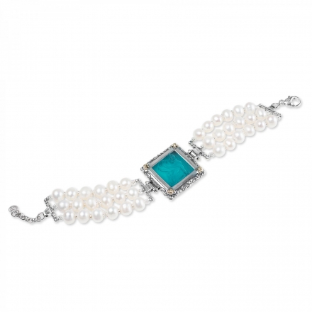 Bracciale Perle e Pasta Vitrea
